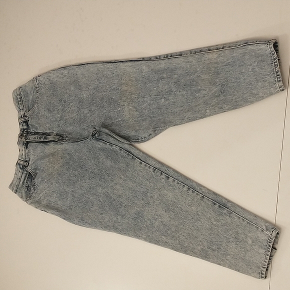 Vintage High Waisted Mom Jeans Acid Wash Zip Legs sz 18 100 Cotton Venezia - Picture 2 of 8